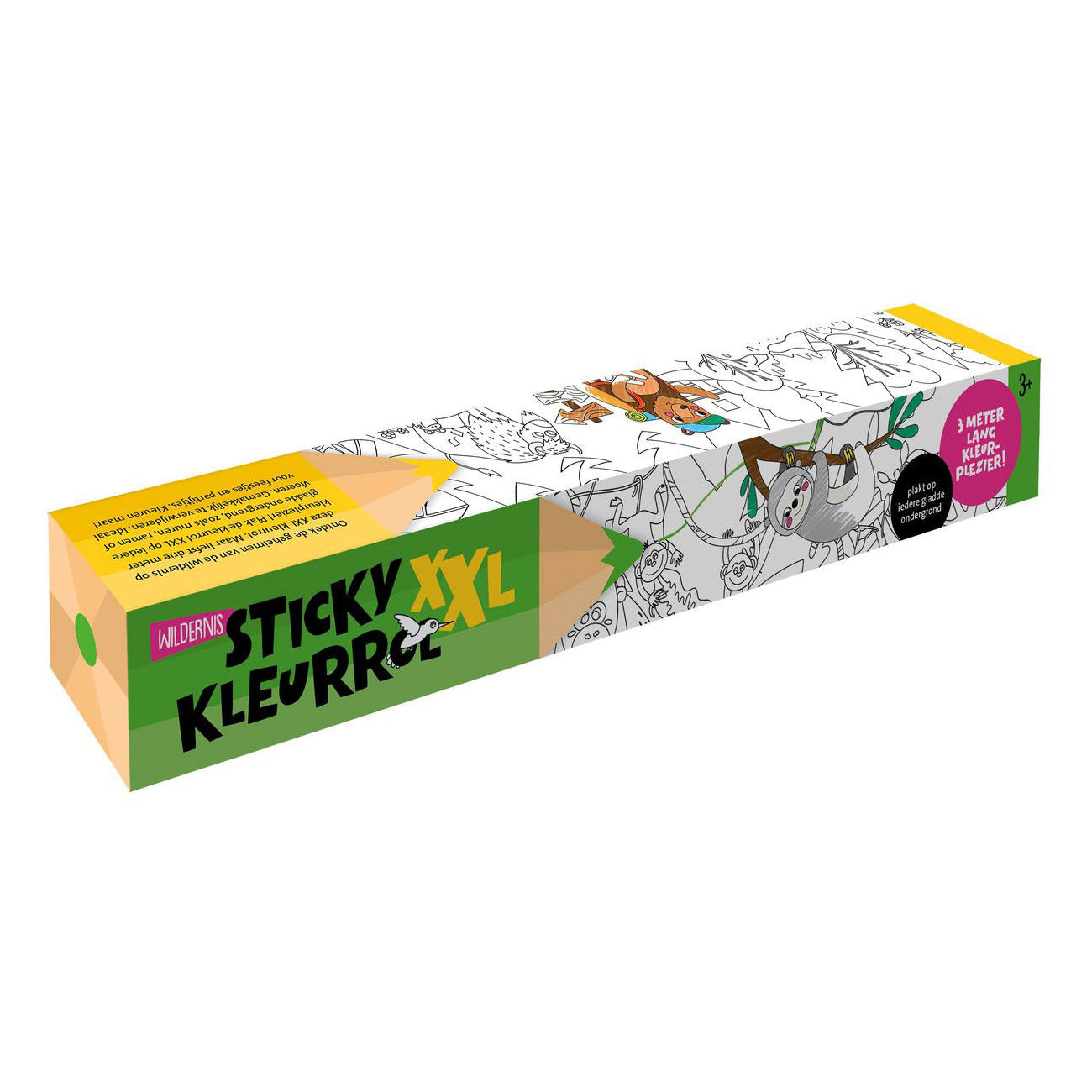 Klebrige Farbrolle XXL 3 Meter - Wildnis