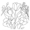 Malbuch - Neue Blüte