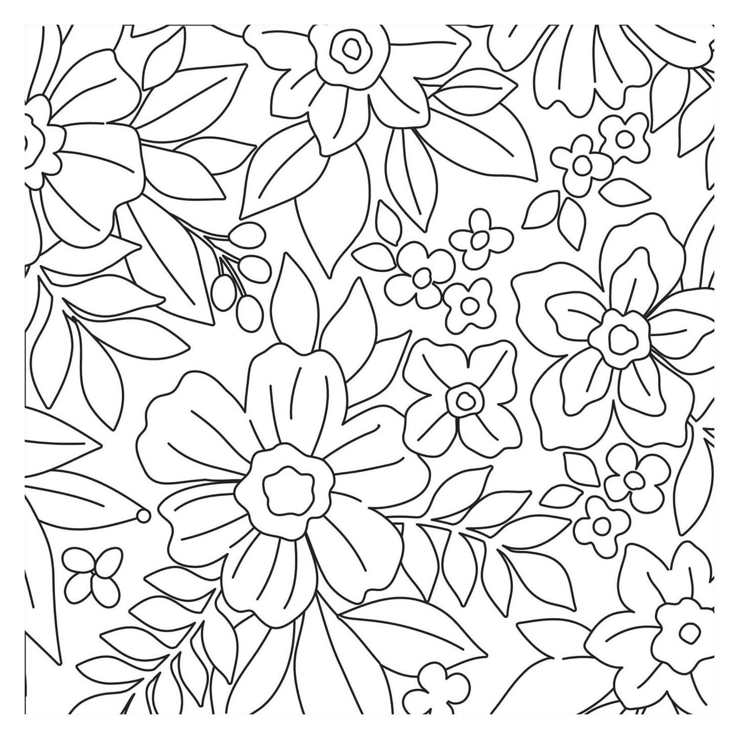 Malbuch - Neue Blüte