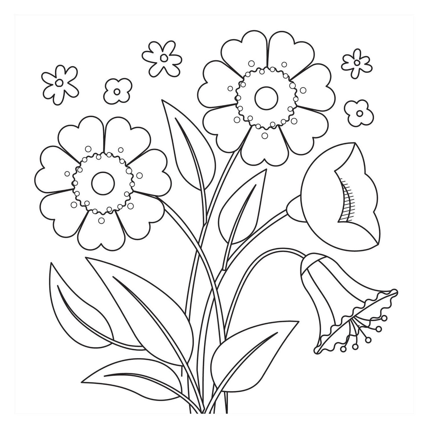 Malbuch - Neue Blüte