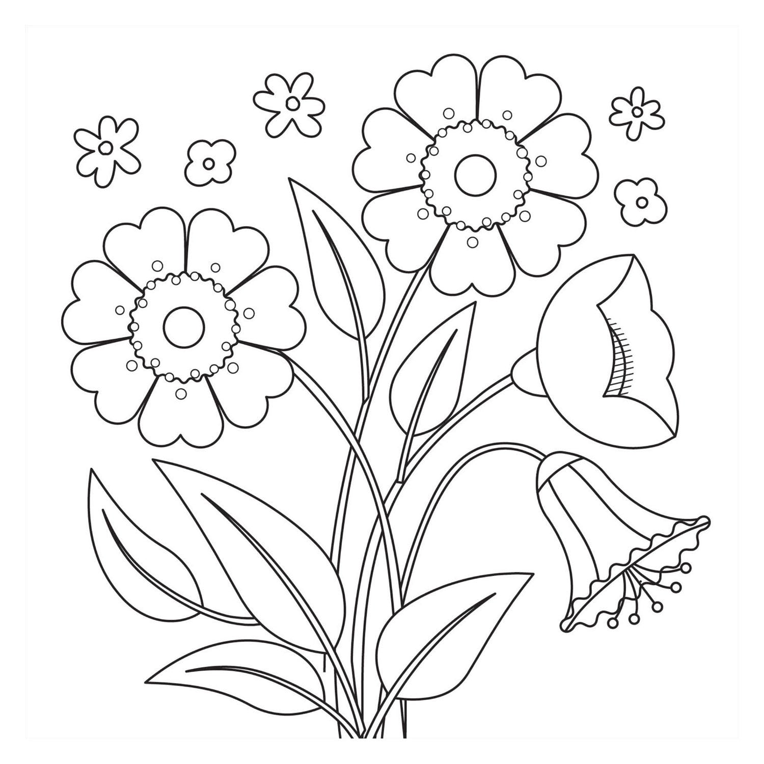 Malbuch - Neue Blüte