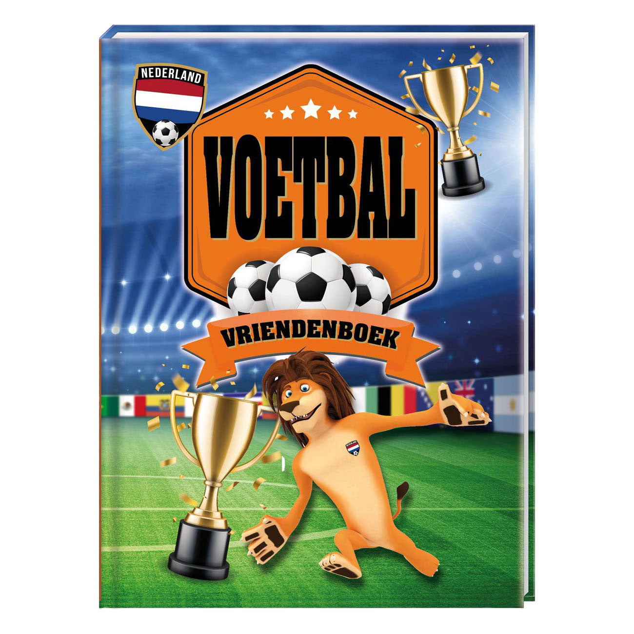 Freundebuch - Fußball orange