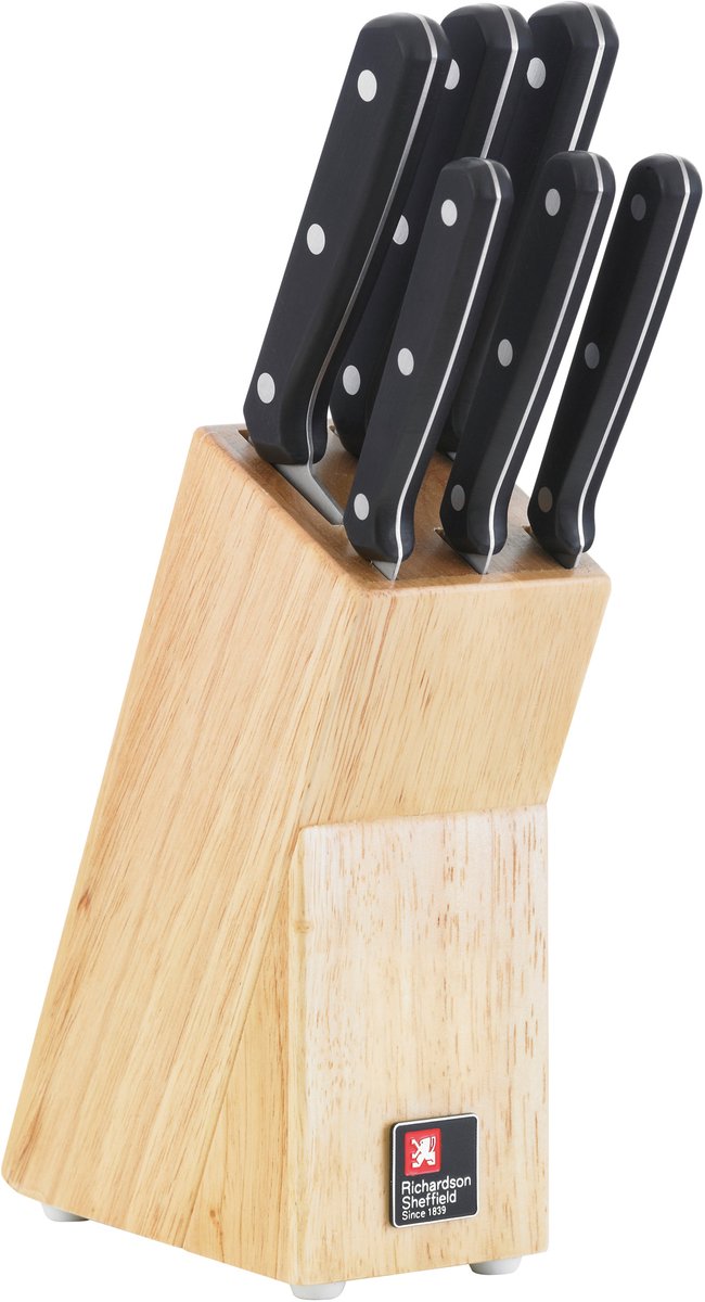 Richardson Sheffield – Cucina-Messerset – inklusive Messerblock – 6-teilig