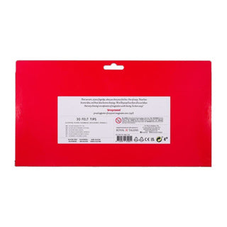 Bruynzeel Filz -Tip -Stifte Set, 30 Farben