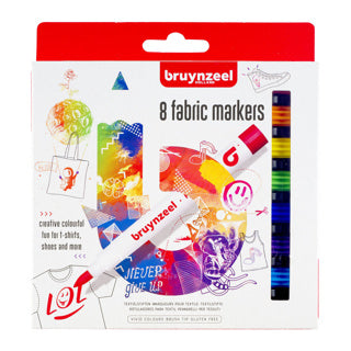 Bruynzeel - Textilmarkierungen helle Farben Junior 8 Teile