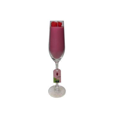 Duftkerze mit Mansion-Atmosphäre im Champagnerglas ø5,5xh26,5cm