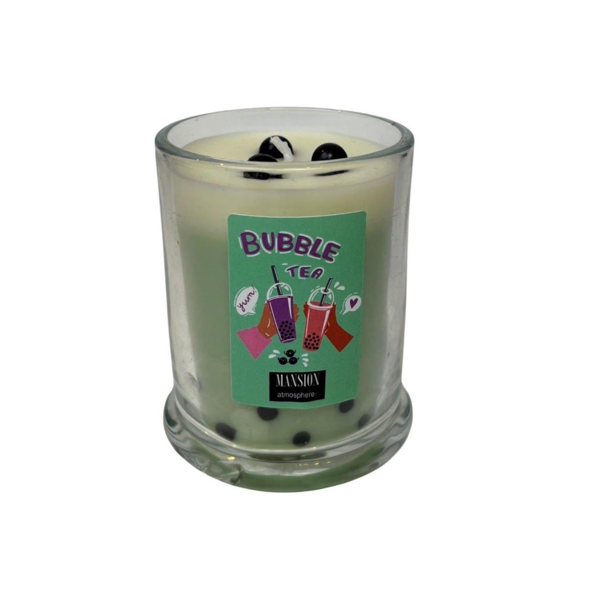 Mansion Atmosphäre Duftkerze Boba Tee grün ø7,7xh9,2cm