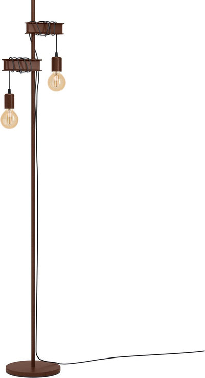 Eglo Townshend 4 Stehleuchte – E27 – 169 cm – Schwarzbraun