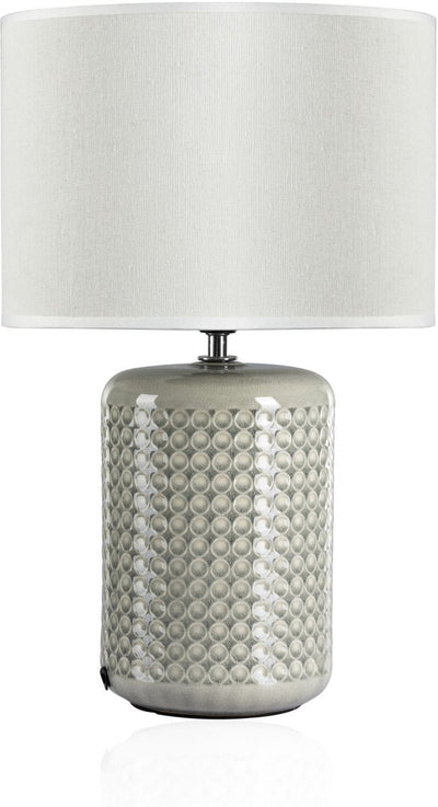 Pauleen LED-Tischleuchte Go for Glow - E27 - max. 20 W – Wohnzimmer, Schlafzimmer, Esszimmer – Beige, Grau, Grün
