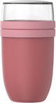 Mepal Lunchpot XL Ellipse – 750 + 300 ml – Joghurtbecher und Müslibecher to go – gefriergeeignet. Mikrowelle und Geschirrspüler – lebendiges Lila