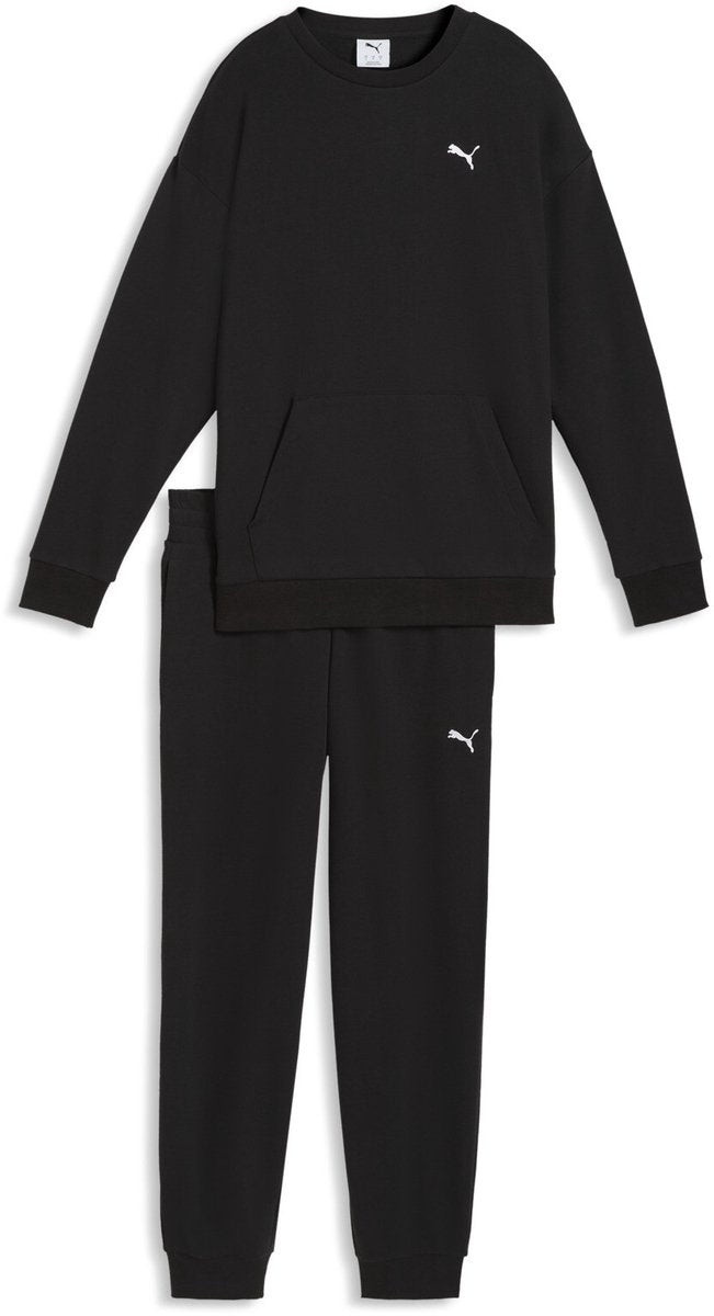 Puma Relaxed Sweat Suit Tr Cl Damen-Trainingsanzug – Schwarz
