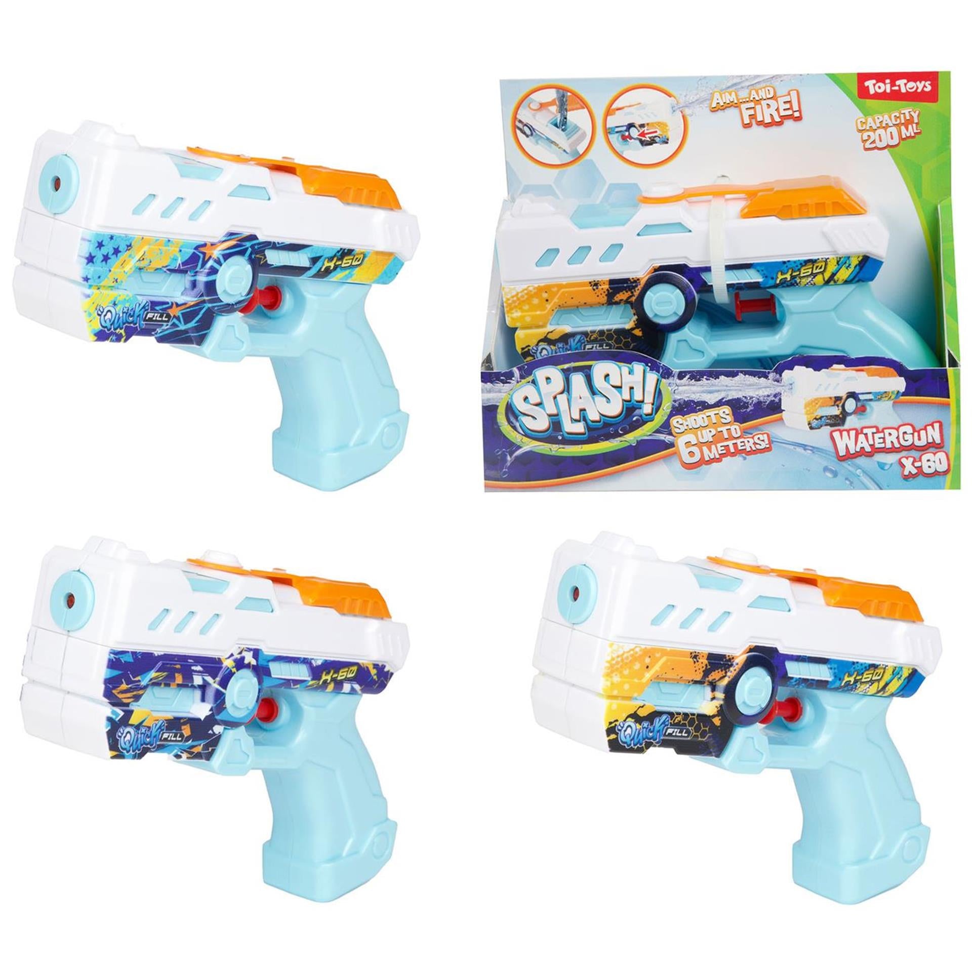 TOI-TOYS Spritzwasserpistole schnell füllen x60