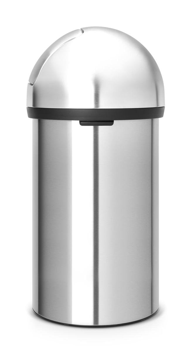 Brabantia Push Bin Abfallbehälter – 60 Liter – mattierter Stahl