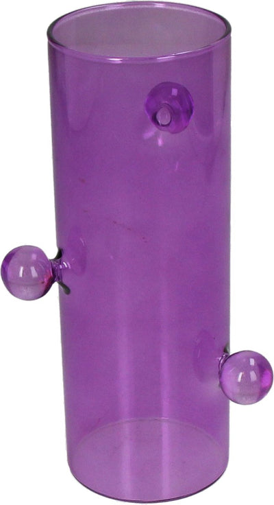 HD Collection Vase Glas Flieder 8,8x8,8x18cm