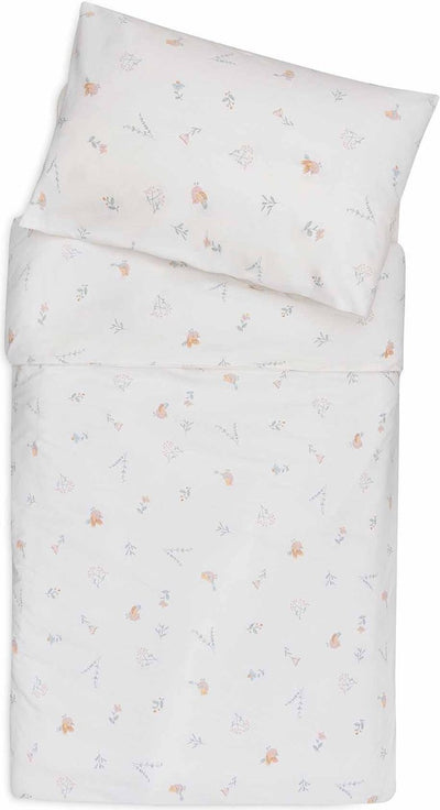 Jollein – Bettbezug mit Kissenbezug 100 x 140 cm – Bettdecke, Bettbezug Baby – schöne Vögel