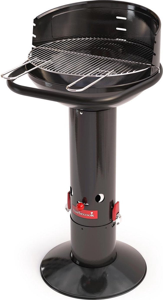 Barbecook Loewy 45 - Holzkohlegrill - Grillfläche 43 cm - inkl. Grill Windschutzscheibe, Grill und Ascheauffangbehälter – schwarz