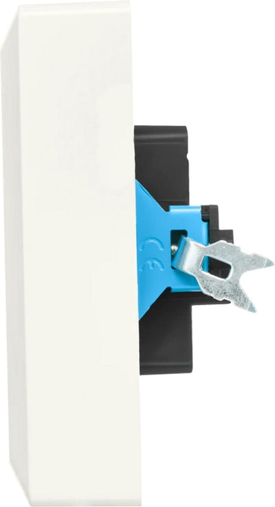 Ion Industries - Einbau-Aufputzsteckdose - 2-fach - RA - USB-A + USB-C alpinweiß