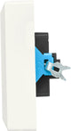 Ion Industries - Einbau-Aufputzsteckdose - 2-fach - RA - USB-A + USB-C alpinweiß