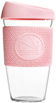 Neonkaktus – rosa Flamingo-Glasbecher 450 ml