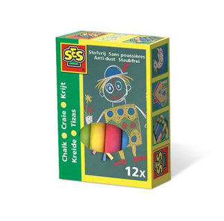 SES Chalk farbig 12 Stücke
