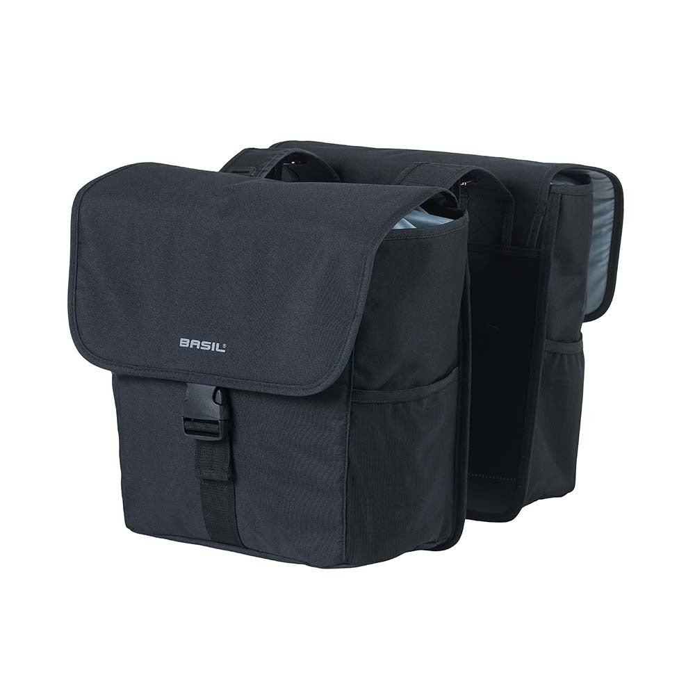 Basil GO Doppel-Fahrradtasche - 32L - Schwarz