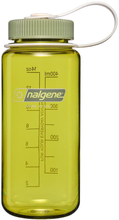 Nalgene – Weithalsflasche – Trinkflasche – Wasserflasche – 500 ml – Endivie mit Öl, grün, nachhaltig, neu!
