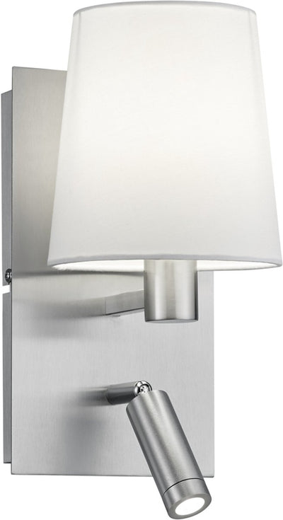 Trio Merlot Wandleuchte mit Lampenschirm – E14 – 1 Licht – D 175 mm – Stahl