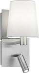Trio Merlot Wandleuchte mit Lampenschirm – E14 – 1 Licht – D 175 mm – Stahl