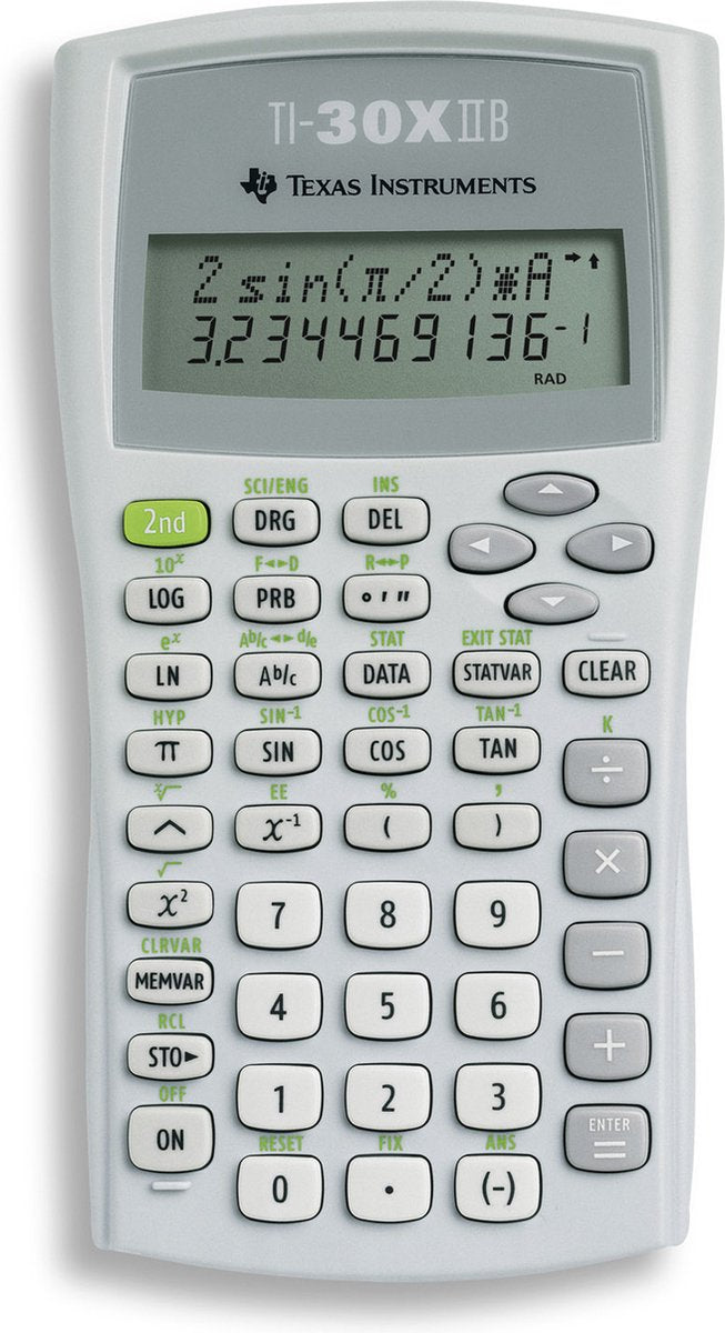 Texas Instruments ti-30x ii b – Schulrechner – wissenschaftliche Funktionen – für die Sekundarstufe – grau