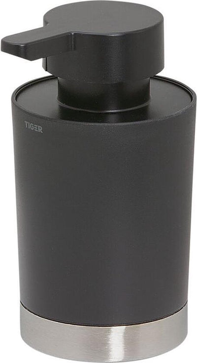 Tiger Tune - Seifenspender 180 ml - freistehend - gebürsteter schwarzer Edelstahl