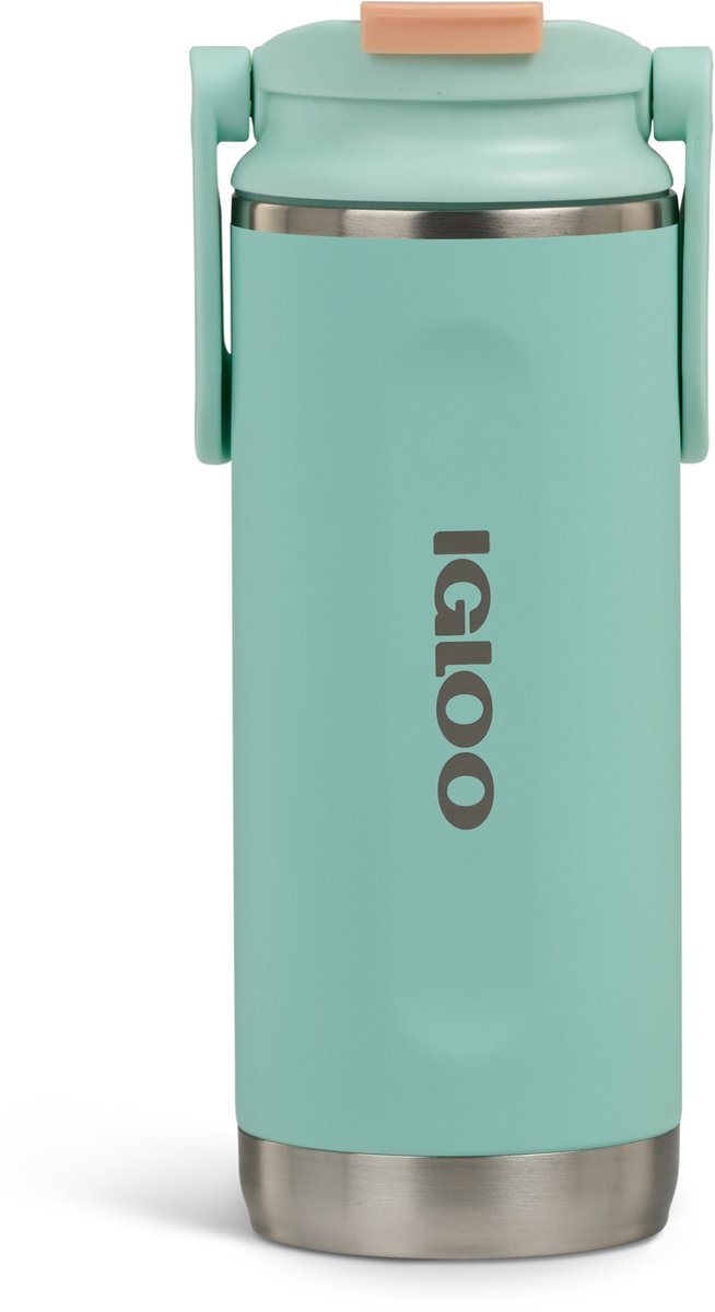 Igloo - Flip 'n' Sip - Trinkflasche - Trinkbecher - Grün - 475ml - Thermoskanne