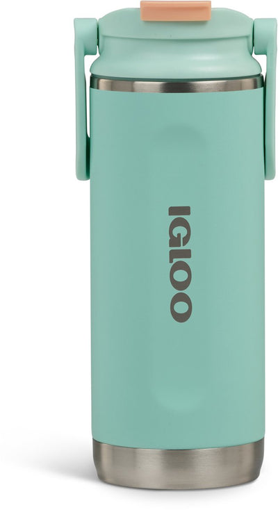 Igloo - Flip 'n' Sip - Trinkflasche - Trinkbecher - Grün - 475ml - Thermoskanne