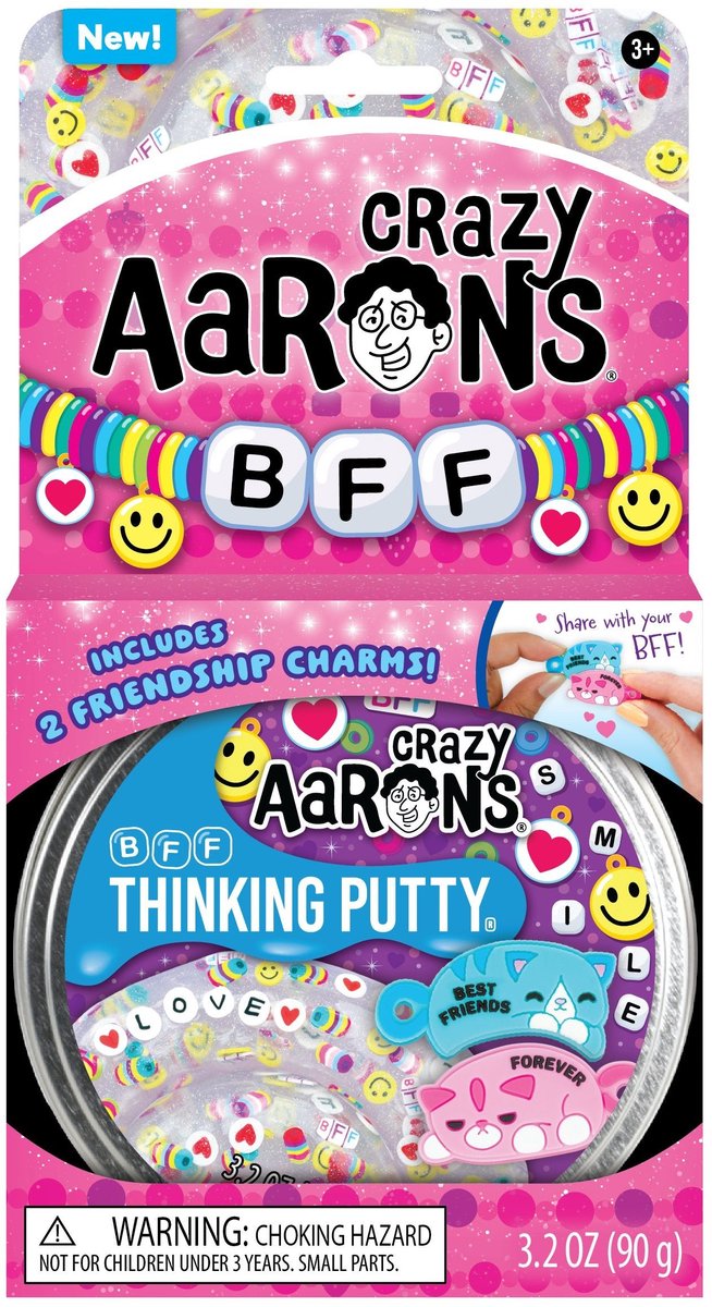 Crazy Aaron's Clay BFF – bunte Silikon-Tonspielzeuge.