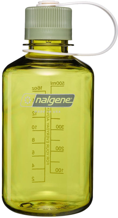 Nalgene – Enghalsflasche – Trinkflasche – Wasserflasche – 500 ml – Endivie mit Öl, grün, nachhaltig, neu!