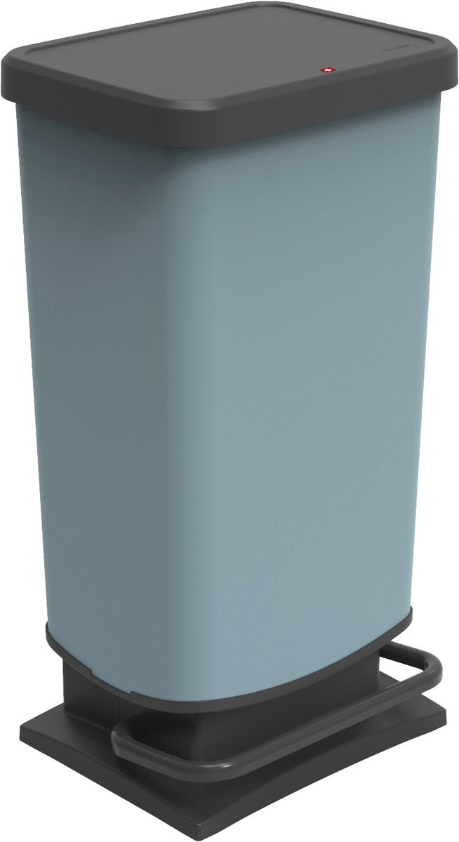 Rotho Paso Treteimer - Abfalleimer 40l - BPA-frei - Blau