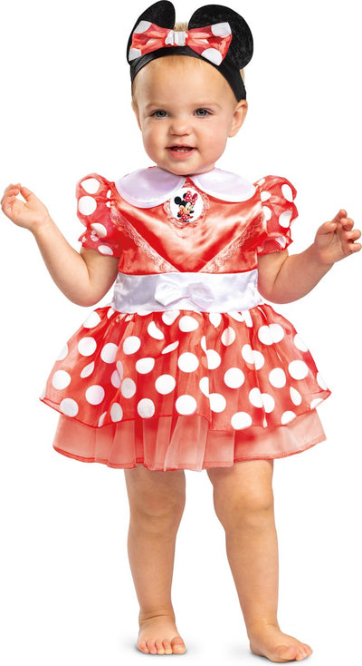 Disguise Disney Baby, rotes Minnie-Kleid, klassisches Kleinkind, Größe (12–18 Monate)