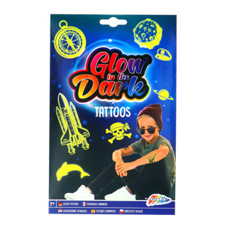 Kreative Handwerksgruppe Glühen im dunklen Tattoos Pink