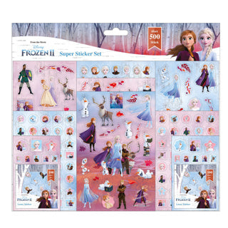 Undercover Super Sticker Set Frozen, 500DLG.