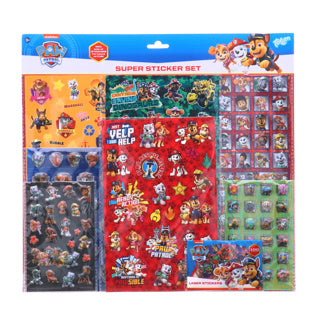 Undercover Super Sticker Set Paw Patrol, 500DLG.