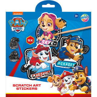 Creative Craft Group Scratch Art Sticker Paw Patrol, 6dlg.