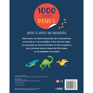 Buch Stickerboek 1000 Sticker Dinos