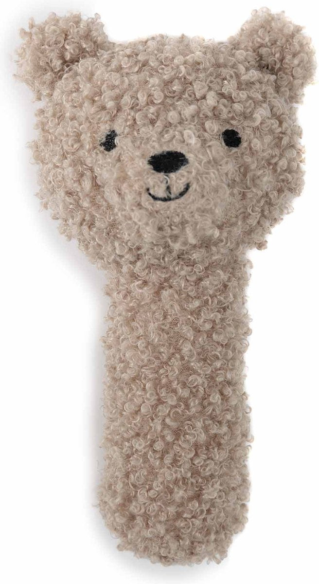 Jollein - Babyrassel - Teddybär olivgrün