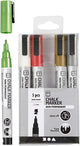 Kreativfirma Krijt Marker Metallic Colors, 5st.