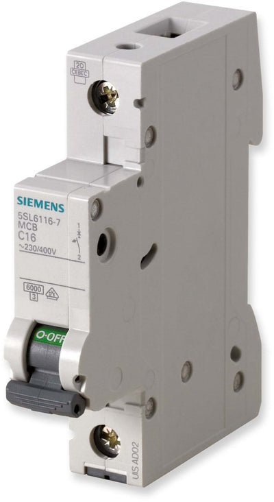 Siemens Leistungsschalter 1-polig 20 A 230 V, 400 V 5SL61206