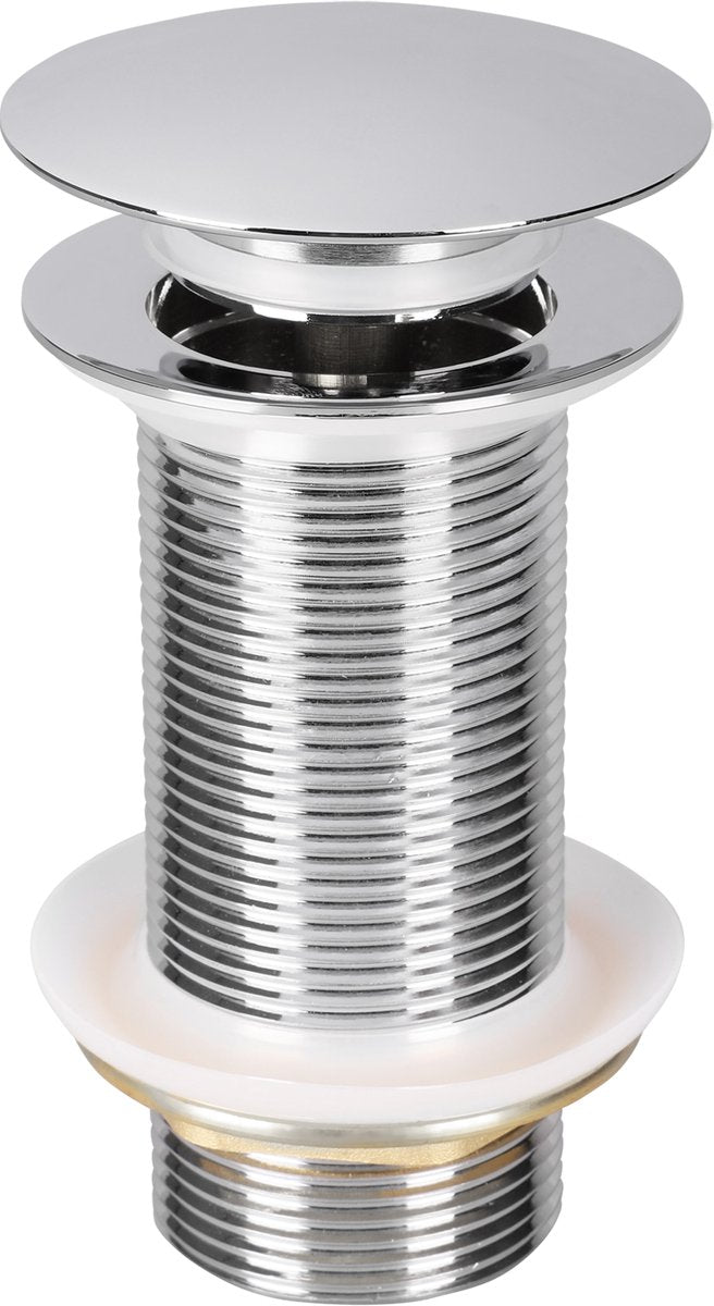 Differnz Waschbecken-Ablaufstopfen Pop-Up-Design 9,8 cm Chrom