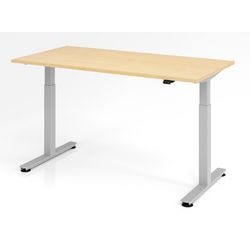 Bach Sitz-Steh-Schreibtisch Hammerer VXMST 1600x800mm Silberahorn