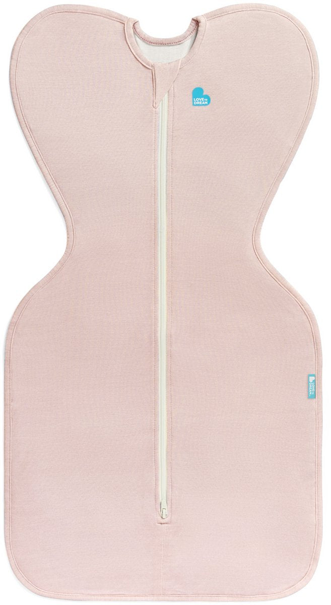 Love to dream™ Babyschlafsack swaddle up™ – Pucken – Baby 0–3 Monate – 3,5–6 kg – Sommer – Pink Blush