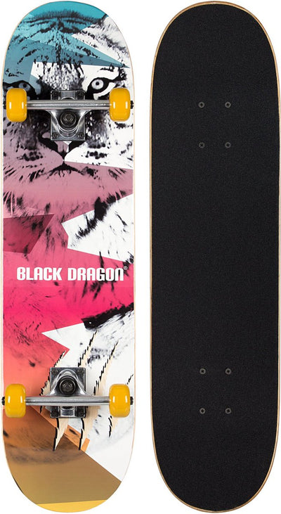Black Dragon Skateboard – Street Natives – Weiß Rosa – 100 kg
