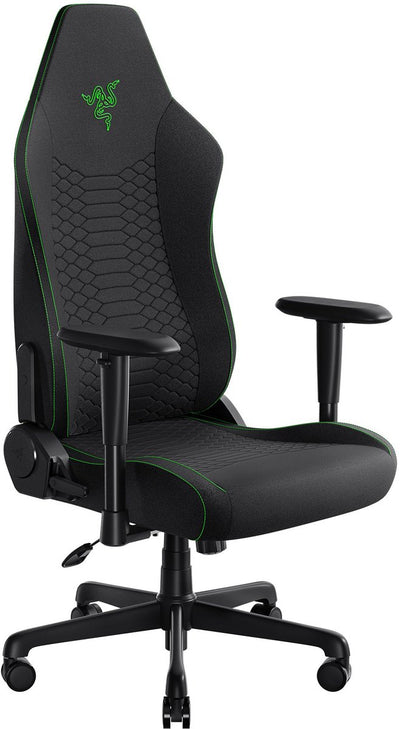 Razer iskur v2 x – Gaming-Stuhl – Rückenwinkel 152° – verstellbar – Rückenstütze – ergonomisch – schwarzer Stoff