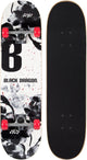Skateboard Street Natives 79 cm blanko schwarz